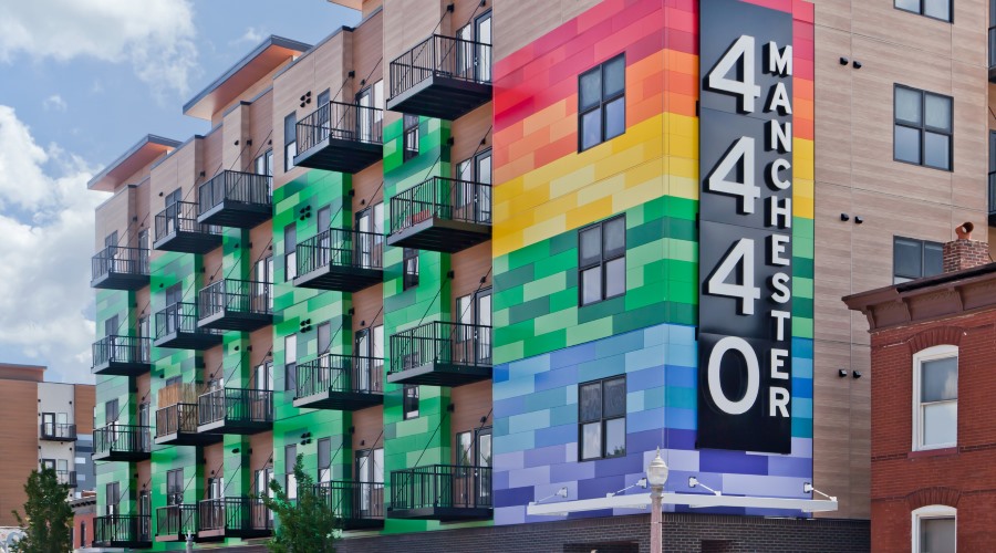 Loft Buildings Use Panels to Reflect Neighborhood Personality